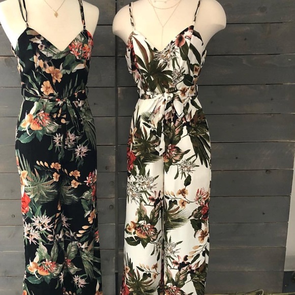 Mind Code Pants - Tropical romper